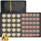250 Poches Rangements pour Pièces de Monnaie,Livre Pieces de Monnaie Collection,21.8×16.8 cm Classeur pour Pieces de Collection,Album Pieces de Monnaie Collection,Album Monete,pour Jetons,Badges