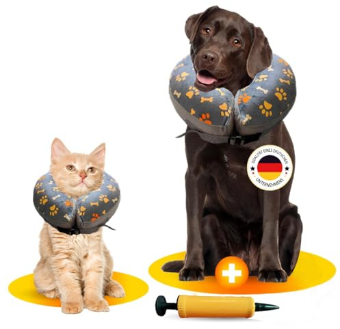 AVIDA ZEN Halskrause Hund & Katze, Hundekragen Leckschutz, Halskragen weich nach OP, Schutzkragen Verschiedene Größen, Kragen für Hunde und Katzen (S)