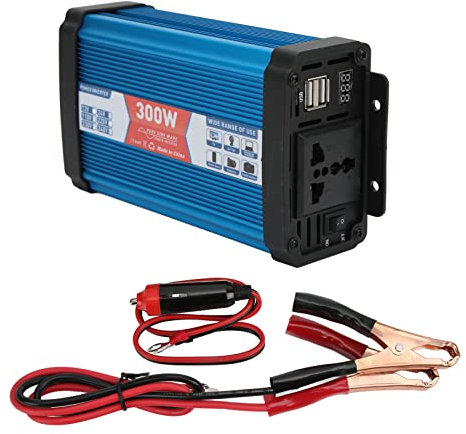 Convertitore a Onda Sinusoidale Pura, Protezione da Sovraccarico Continuo da 300 W Inverter di Alimentazione per Auto Portatile a Basso Rumore per Autobus Domestici, Barche,