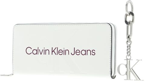 Calvin Klein CKJ Giftpack SLG Zip Around and Keyfob Ivory