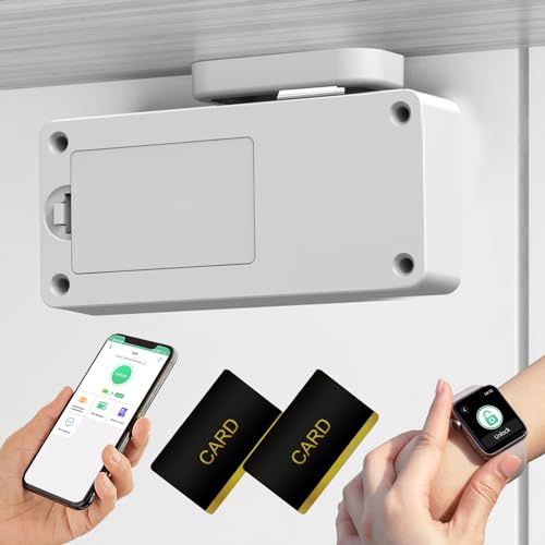 Eseesmart RFID-skåplås, Bluetooth elektroniskt barnsäkert skåp lådelås för kök sprit skåp låda skåp skåp skåp