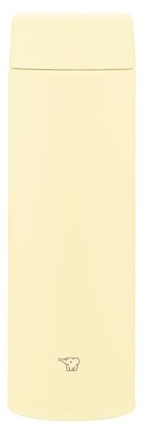 Zojirushi Su-AA48-YM Mahobin Stainless Steel Water Bottle, 480ml, Dishwasher Safe, Seamless Tray, Only 2 Cleaning Points, Pale Citrus