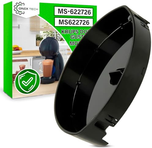 Drip Tray for Coffee Machine with The Original Code MS-622726 MS622726 for Krups Dolce Gusto Genio Piccolo - Warranty 5 Years - ONIX TECH