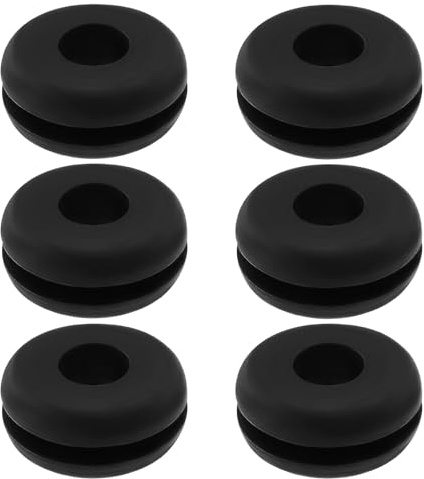 ECSiNG 6PCS Cable Grommets Compatible with Herbert Terry 1227 Anglepoise Lamp Outer Diameter 15mm Inner Diameter 6mm Height 7mm for Protecting Wires