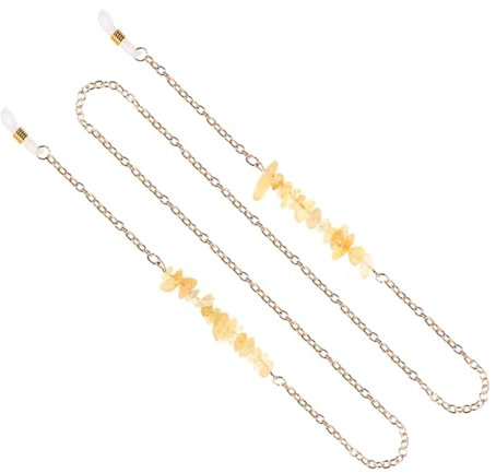WRITWAA Brillenkette Goldfarben Brillenkordel Aus Hochwertigem Metall Stabile Brillenkette Zum Befestigen An Hals Oder Arm Für Lesebrillen Und Sonnenbrillen