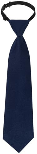 Lufdegim Kinder Krawatte Jungen Mädchen, Kinderkrawatte Einfarbig Einstellbar Schule Satin Krawatte 28cm krawatten für Hochzeit Schuluniform (Navy Blau)