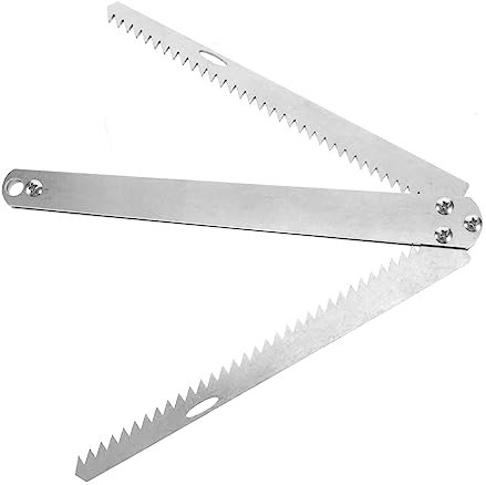 Toddmomy Edelstahl Wassergras Cutter Für Teich See Faltbar Und Robust Zum Schneiden Von Wasserpflanzen Angler Zubehör Silber