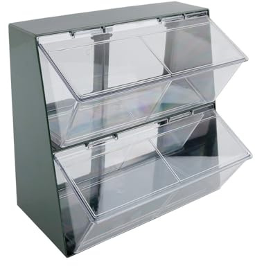 Helilyco Caja de almacenamiento de cápsulas de té y café de doble capa, escritorio o mesa auxiliar, verde o blanco