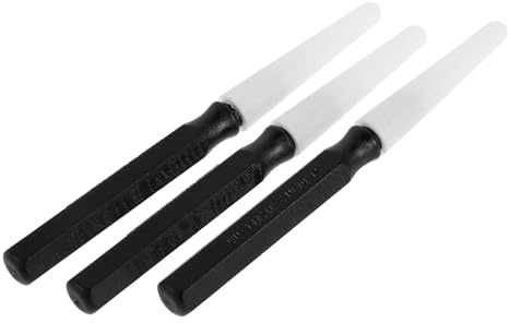 Healvian Ensemble de 3 Stylos Huiliers à Aiguille pour Réparation de Montres, Applicateurs Précis en Plastique Noir, Kit Portable D’Outils D’horlogerie pour Lubrification et