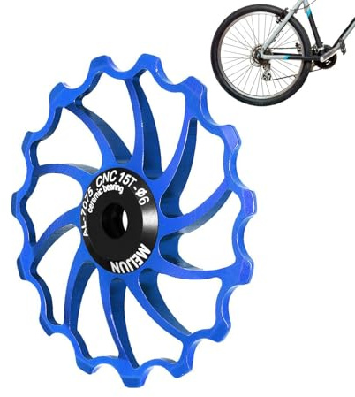Generico Umwerfer-Riemenscheibe, Umwerfer-Riemenscheibe für Fahrrad | Leichte Kettenschaltung, verschleißfeste Keramikumwerfer 14T/15T/16T für Fahrräder