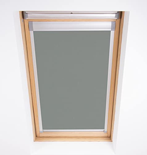 Blackout Roller Roof Blinds for DAKEA code C4A windows (Pewter)