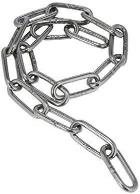 Edelstahl V4A Kette, 5,0 Meter, 3 mm Materialstärke, 85 kg Maximalbelastung, langgliedrig, rostfrei, poliert, ähnlich DIN763 - Tecklenborg Kegel GmbH
