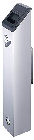 Aschenbecher 48cm 1.8L Aluminium-Legierung Außenzylinder Wandascher Cigarette Ash Bin Edelstahl