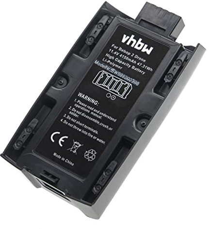 vhbw Akku kompatibel mit Parrot Bebop 2 Power Drohne Multicopter Quadrocopter (4150mAh, 11,4V, Li-Polymer)