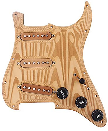 Geladenes Schlagbrett Vorverdrahtet SSS. Ahornholz Pickguard Alnico V Pickups Für Stratocaster Guitar Vorverdrahtetes geladenes Schlagbrett