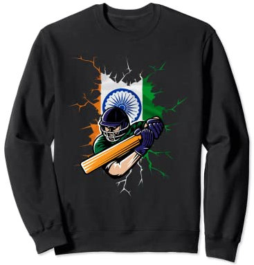 Indien Cricket T-Shirt Nationalfans Team Jersey Geschenk Indianer Sweatshirt