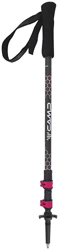 Camp W Backcountry Carbon Grau - Leichter belastbarer Damen Carbon Trekkingstock, Größe 66-125 cm - Farbe Grey