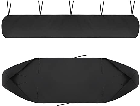 Funda Protectora Toldos, 420D Oxford Tarpaulin Awning Bolsa de Almacenamiento Solar Impermeable contra la Nieve de Polvo, para Patio Cubierta Retráctil, Jardín Al Aire Libre y muebles (4M Negro)