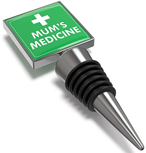 Funny Gifts for Mum from Daughter Son Novelty Wine Bottle Stopper Mums Medicine Cork Rude Funny Novelty Gift for Her Secret Santa Stocking Filler Christmas Xmas Gifts