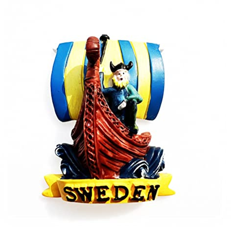 Magnete vichingo Suck Sweden Sailboat Magnete da cucina e frigorifero decorato