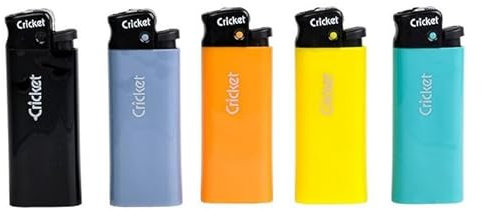 Lot de 5 Briquet Mini Cricket - 5 Couleurs - 368