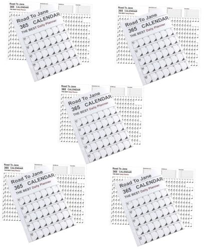 SEWACC 10 Stk Zeitpläne Jahreswandplaner Wandkalender Büroterminkalender Wand-jahresplaner-kalender Jahresplankalender Jahresplaner Kalender Dekorativer Kalenderplaner Täglich Weiß Papier