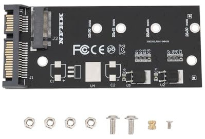 EMSea 1 Stück M.2 SATA Adapter Raiser B + M Schlüssel M.2 NGFF SSD Zu 2,5 SATA3 Adapterkarte M.2 Zu SATA Adapter für 2242 2260 2280 M.2 NGFF SSD