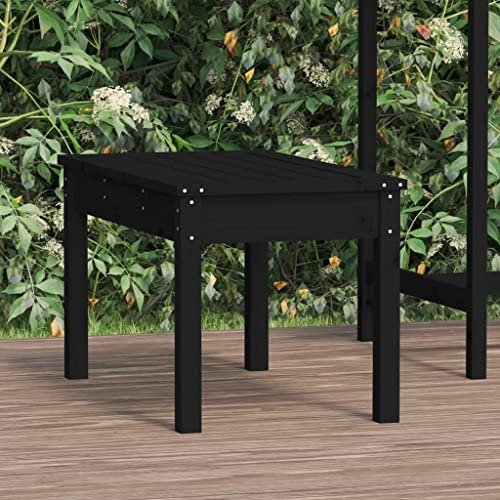 Banc de jardin au design grillagé - Résistant aux intempéries - Pour balcon et terrasse - Gris - En bois de pin massif - 50 x 44 x 45 cm