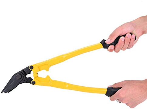 Tissting en acier Coupe-cerclage, 450 mm / 18 pouces Bandonnée de cerclage lourd Tournette de couteau portable Câble en acier portable pour couper la bande en acier excédentaire