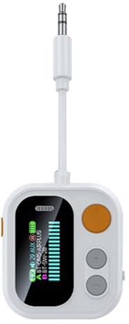 lyanny Ricevitore Trasmettitore Wireless, Trasmettitore Wireless Portatile e Compatto, Ricevitore Audio Con Display A Colori Per Auto Computer Altoparlanti Tablet TV Smartphone Impianti Stereo