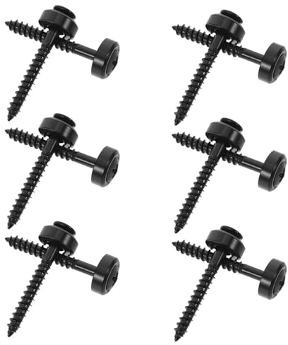 FRCOLOR 12 Stück Akustikgitarrenzubehör Gitarren -Upgrade -Schrauben Gitarrenhalshardware Ersatzteile von Gitarrenhals gitarrenschrauben-set Gitarrenreparaturschrauben Black