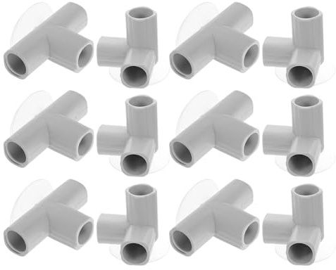 Abaodam Lot de 12 Connecteurs en Plastique pour Parc pour Garçon et Filles Raccords T et Coudés Ventouse Compatibles Multiples Marques Accessoires Robustes pour Clôture de Sécurité et