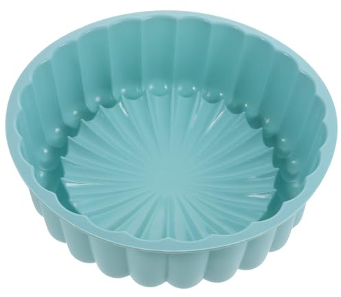 KICHOUSE Stampo per Dolci in Silicone Resistente al Calore Superficie Liscia e Bordi Rifiniti, Tortiera Rotonda Antiaderente per Cucina e Pasticceria