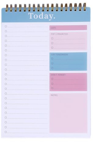 Blocco note per la pianificazione giornaliera, blocco note per lista di controllo giornaliero | 52 fogli quaderni cornici - To Do Do To Do Notebook Daily List, organizer per quaderni portatile e