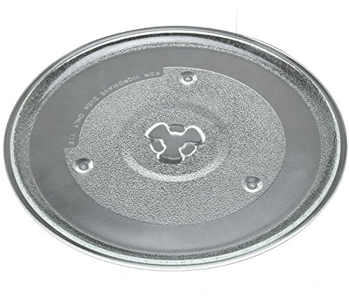 DeClean Mikrowellenteller 27 cm Drehteller Glasteller Mikrowelle Teller Universalteller