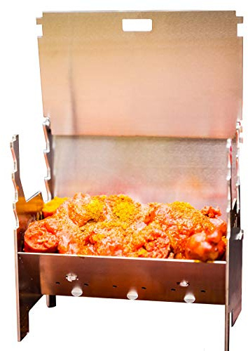 FENNEK Mini Edelstahl Deko Minigrill, Stövchen & Servierobjekt als Sammlerstück für Tisch, Küche uvm. | hochwertig & kompakt | Made in Germany