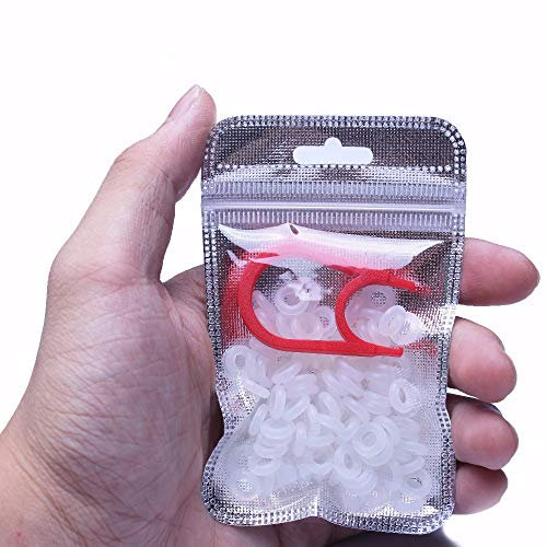 Sunzit O-ring Sound Dampeners, 108 Pcs White Keycaps Rubber O-Ring Switch Sound Dampeners fFor Cherry MX Keyboard Dampers Key cap O Ring Replace Part