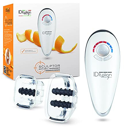 POSTQUAM – Masajeador Anticelulítico Sculptor – Dispositivo de Electroestimulación EMS – Reduce Celulitis, Mejora la Circulación y Tonifica la Piel – Recargable USB con Accesorios Masajeadores