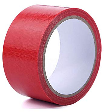 tooloflife Lot de 2 rouleaux de ruban adhésif imperméable et robuste pour réparation intérieure et extérieure (2 cm x 10 m, rouge)