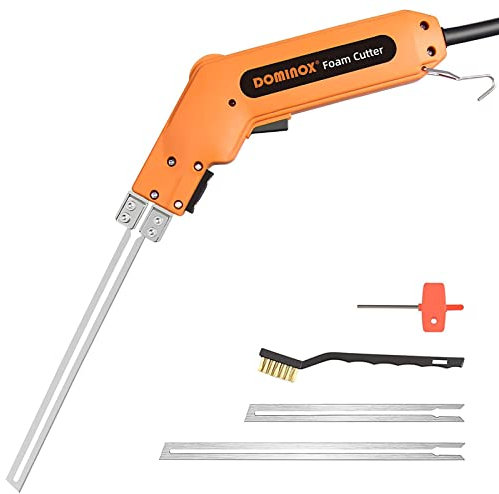DOMINOX Foam Cutter Electric Styrofoam Cutting Tool Polystyrene Cutter or Foam Sheet, Foam Tube, Foam Board Insulation, Kaizen Foam, EPP, EPS, XPS, EVA, EPE, PU, KT Board, Sponge, Nylon