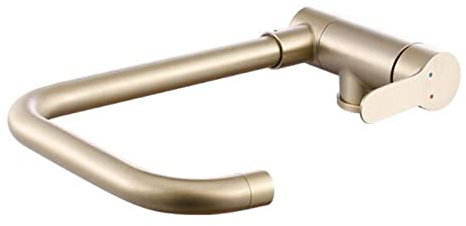 Wasserhahn Küche Vorfenster Küchenarmatur Klappbar Edelstahl Gold Gebürstet Spültischarmatur Drehbar Heiß und Kalt Küchenarmatur-B