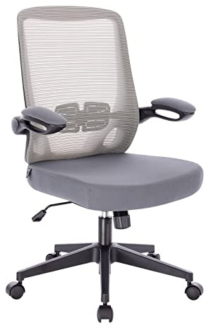 SVITA Tom Bürostuhl Schreibtischstuhl ergonomisch verstellbar mit Rollen Grau
