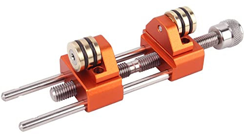 O'SKOOL Schleifhilfe für Stechbeitel mit zwei Messingrollen, geeignet für Meißel oder Hobelklingen im Bereich von 0,4 cm bis 8,9 cm