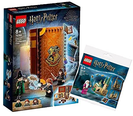 Lego Harry Potter Set: Hogwarts Moment: Verwandlungsunterricht, Spielzeugkoffer (76382) + Hogwarts Schloss (30435)