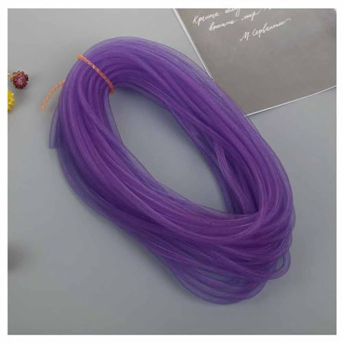 SHTGOI, set di 3 tubi elastici in mesh da 25 m, 8 mm, rete flessibile, tubo in rete, filo di rete in metri, accessori per la creazione di gioielli fai da te, per fiocchi, bracciali, collane, ghirlande