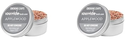 SousVideTools | [SVT-CHIPSAPP] Applewood Flavour Wood Chips for Smoking Gun (250 ml) (Pack of 2)