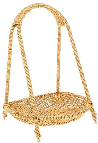 PRETYZOOM Convenient Fruit Container Fruit Baskets for Serving Woven Storage Basket