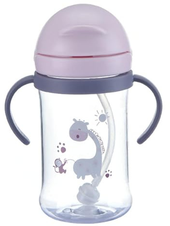 Trinklernbecher Baby Trinkbecher Schnabeltasse, 400ml Trinkbecher Baby, Auslaufsicherer Strohhalmbecher Mit Griffen Silikonbecher Ab 6-12 Monate 1+ Jahr Kleinkinder Babys