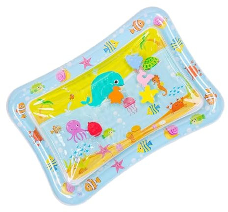 Wasserspielteppich für Katzen, sensorische Matte mit Fischen zum Spielen mit Haustieren, Wasserspielmatte für Katzen, Hunde, sensorische Wassermatte