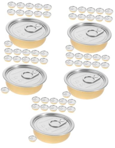 Alipis 60 Stk Alu-Dose geschenkverpackung süßigkeiten behälter Konservendose kuchenbehälter luftdichte Blechdose Kaffeedose Snackdose Dessertdose Aluminium